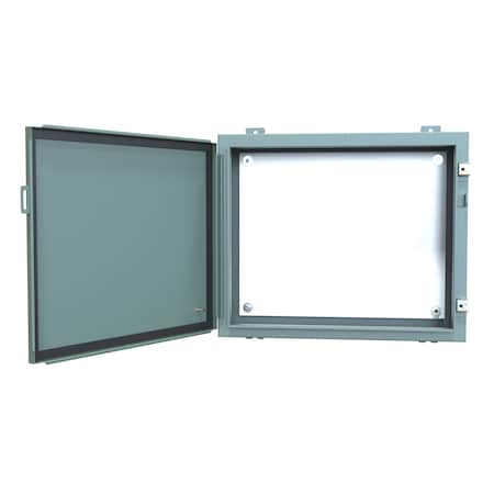N12 Wallmount Enclosure With Panel, 20 X 24 X 6, Steel/Gray